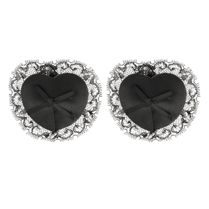 COQUETTE CHIC DESIRE - BLACK LACE TOE COVERS