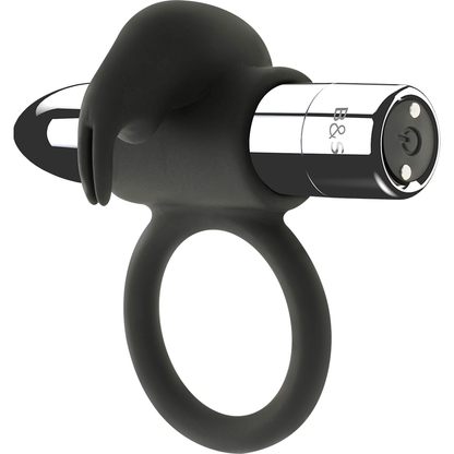 BLACK&SILVER - ANILLO RECARGABLE BURTON 10 MODOS DE VIBRACIÓN