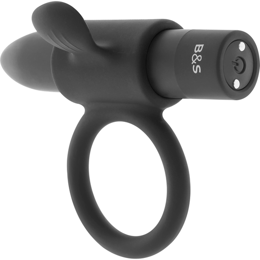 BLACK&SILVER - ANILLO RECARGABLE CAMERON NEGRO