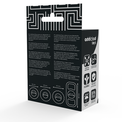 ADDICTED TOYS - 4-PEAK COCK RING SET