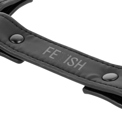 FETISH SUBMISSIVE - VEGAN LEATHER HANDCUFFS UNION