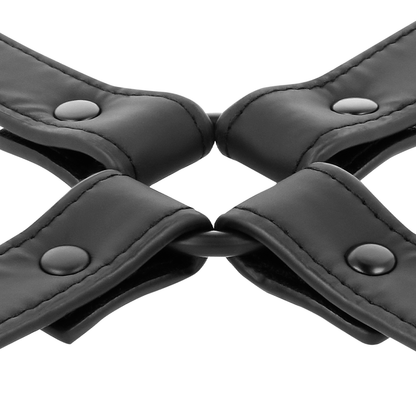 FETISH SUBMISSIVE - VEGAN LEATHER HANDCUFFS UNION