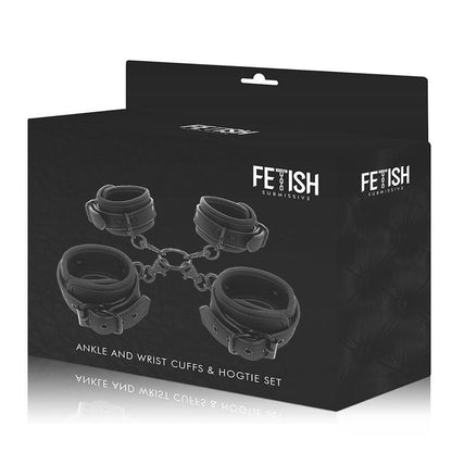 FETISH SUBMISSIVE - NOPRENE LINING HAND AND ANKLE HANDCUFFS SET
