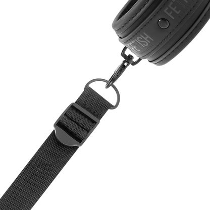 FETISH SUBMISSIVE - NOPRENE LINING HANDCUFFS AND TIE SET