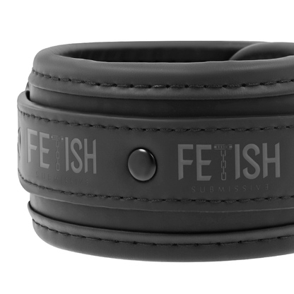 FETISH SUBMISSIVE - NOPRENE LINING HANDCUFFS AND TIE SET