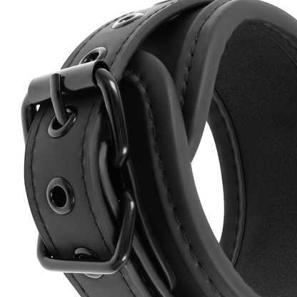 FETISH SUBMISSIVE - NOPRENE LINING HANDCUFFS AND TIE SET