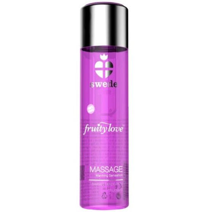 SWEDE - FRUITY LOVE WARMING EFFECT MASSAGE OIL ROSE RASPBERRY RHUBARB 60 ML