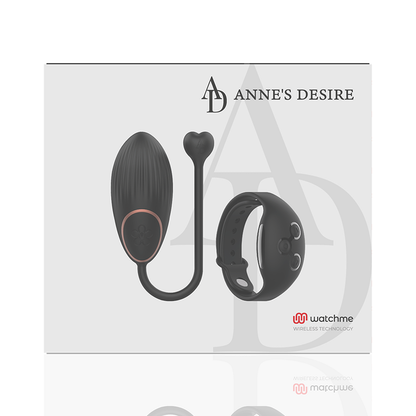 ANNE'S DESIRE - EGG TECHNOLOGY REMOTE CONTROL WATCHME BLACK