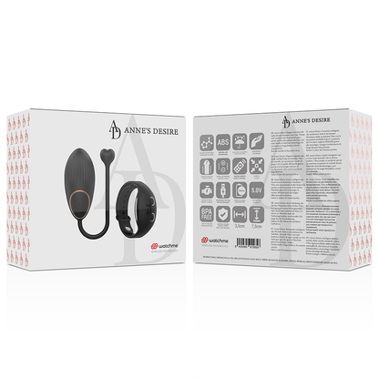 ANNE'S DESIRE - EGG TECHNOLOGY REMOTE CONTROL WATCHME BLACK