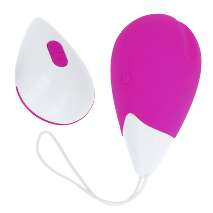 OHMAMA - 10-MODE VIBRATING EGG PURPLE AND WHITE