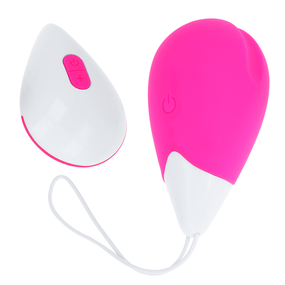 OHMAMA - 10-MODE VIBRATING EGG PINK AND WHITE