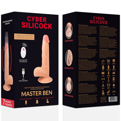 CYBER SILICOCK - REALISTIC REMOTE CONTROL MASTER BEN 23.88 CM -O- 4.3 CM
