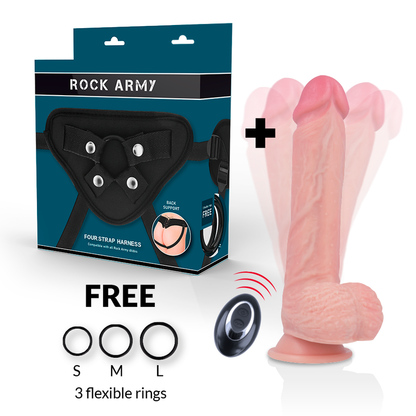 ROCKARMY - ARCOT + PREMIUM LIQUID SILICONE VIBRATOR APACHE REMOTE CONTROL 20.5 CM -O- 4.62 CM