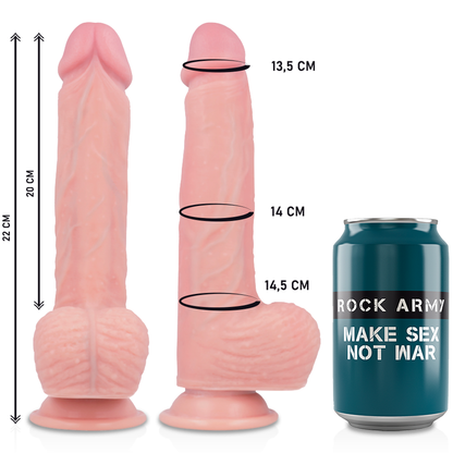 ROCKARMY - HARNESS + ROTATOR AND VIBRATOR HAWK 22 CM -O- 4.6 CM